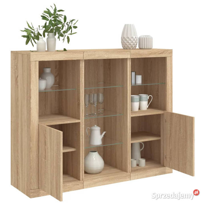 Szafki z oświetleniem LED 3 dąb sonoma WM3209123 Warszawa