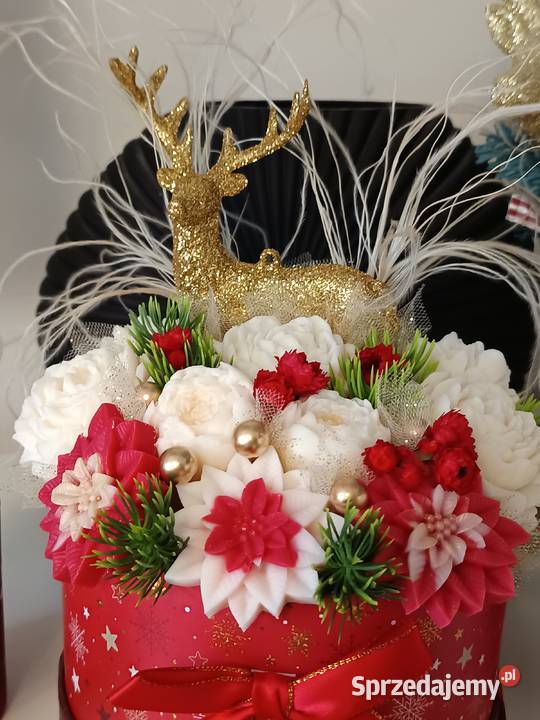 Świąteczny box z reniferem łódzkie Skierniewice sprzedam