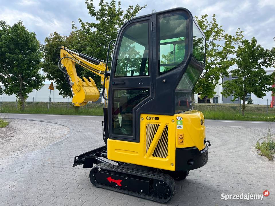 Minikoparka z kabiną GG1100C silnik Kubota zachodniopomorskie Szczecin sprzedam