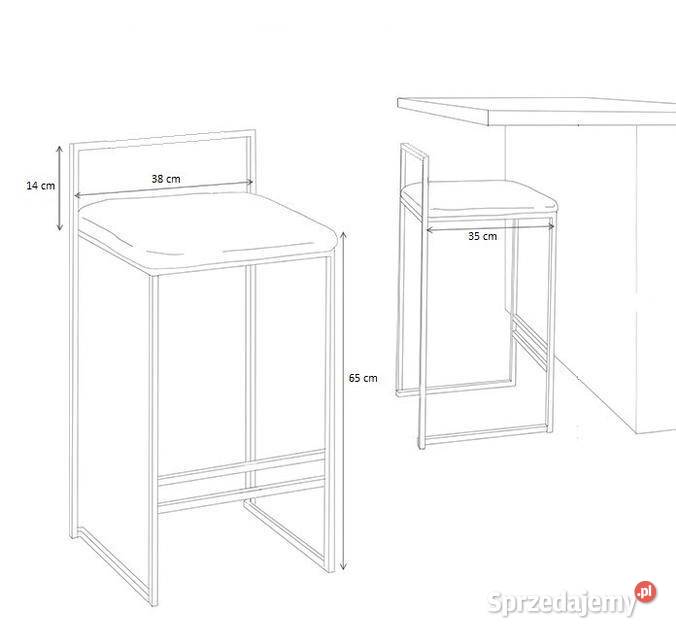 Nowoczesny Hoker Loft Krzesło barowe sprzedam