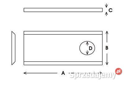Nożyk kosiarki rotacyjnej 96x40x3 mm VLH4017 Kamionna