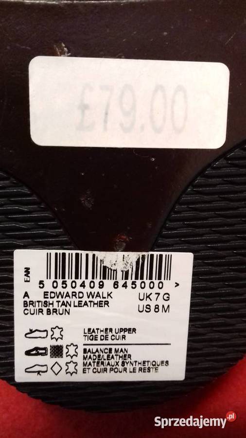 Clarks Edward Walk British Tan Leather Warszawa