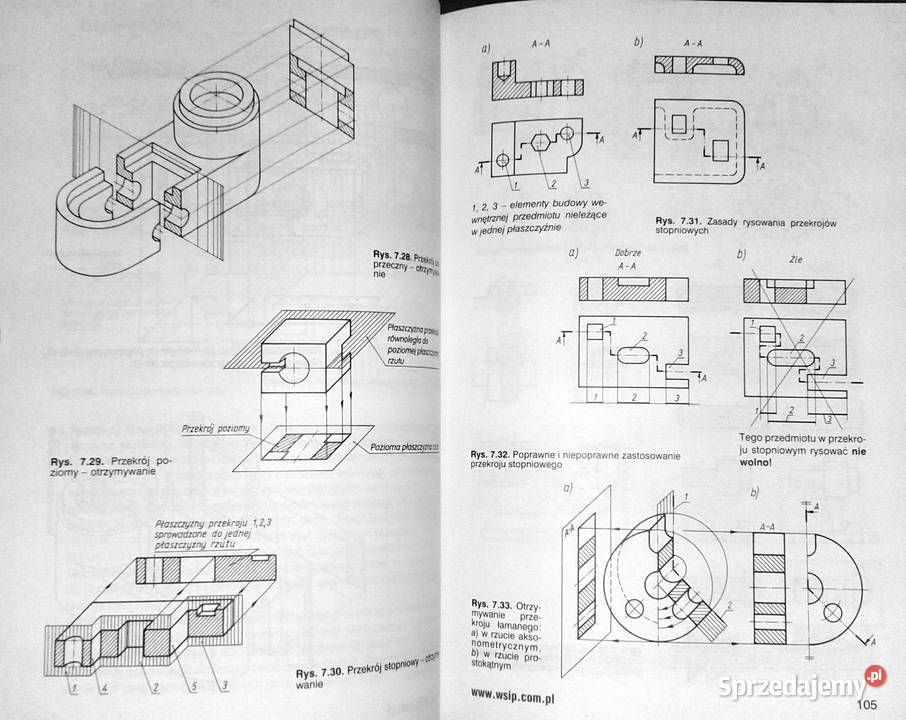 Rysunek techniczny mechaników Podręcznik Tadeusz