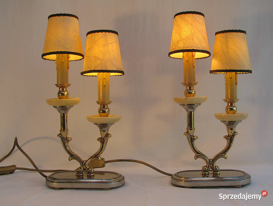 2 Lampki GLAMOUR inox mosiądz onyx