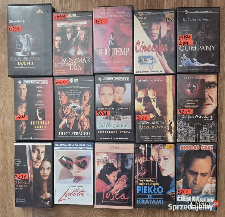 Sprzedam kasety VHS Koszalin