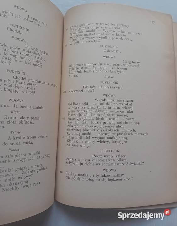 Juliusz Słowacki Balladyna Wyd MKot Kraków 1948 wielkopolskie Koźminek