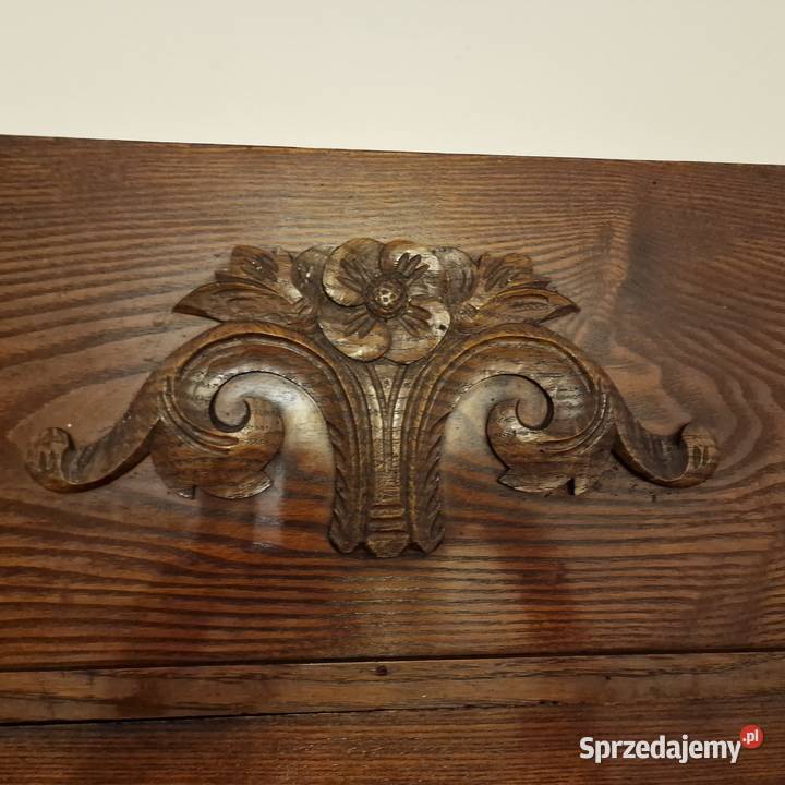 Stara drewniana szafa z lustrem solidna z śląskie