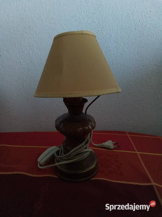 Lampa z abażurem emi policjane 1976 Warszawa