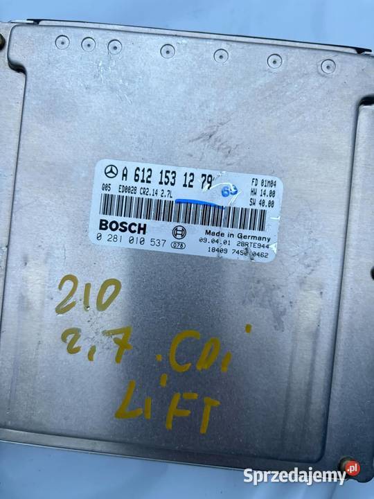 ECU ENGINE CONTROLLER MERCEDES W210 EKLASS E270 mazowieckie Warszawa