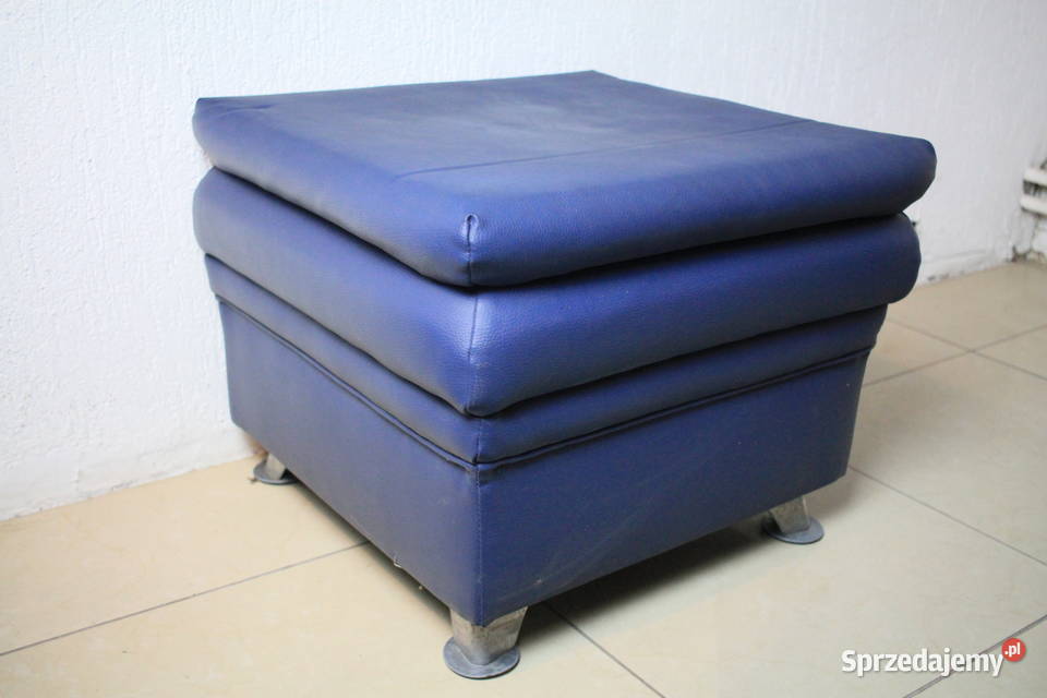 Niebieska pufa 57x57x45 Pszczyna