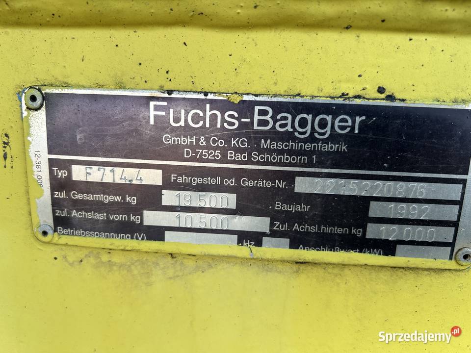 Koparka kołowa Fuchs 7144 Kielce