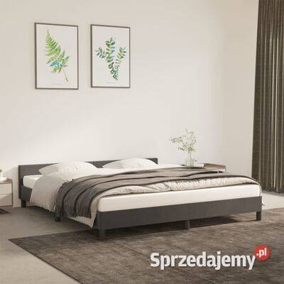 vidaXL Rama łóżka z zagłówkiem ciemnoszara Warszawa