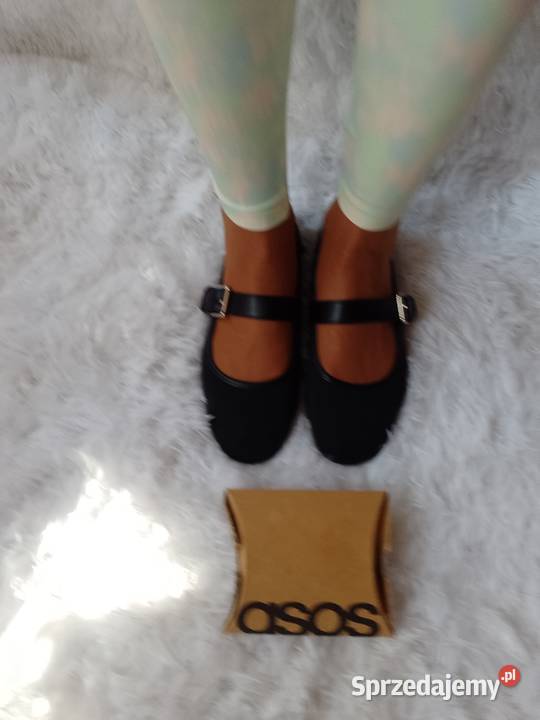 3738 ASOS Design Czarne baleriny biznesowe z Kraków sprzedam