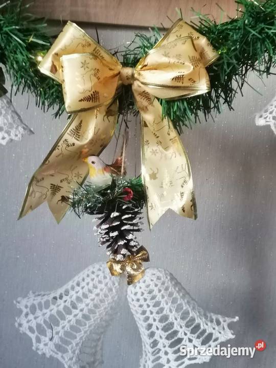 Girlanda świąteczna oświetlona z dzwoneczkami Girlandy Katowice