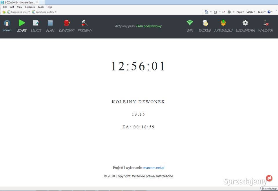 Elektroniczny dzwonek szkolny bezstresowy Katowice sprzedam