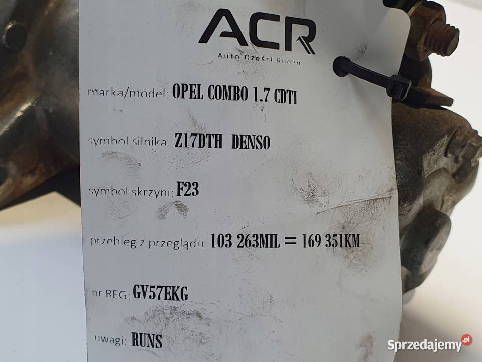 ROZRUSZNIK Opel Combo C 17 CDTI Z17DTH