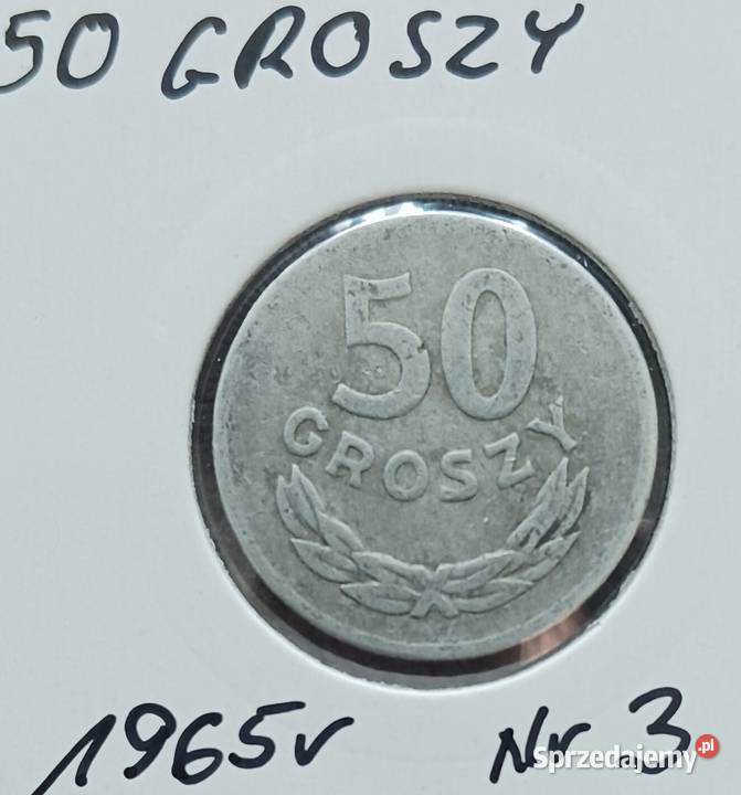 50 Groszy 1965 r 3 PRL ładna Konin