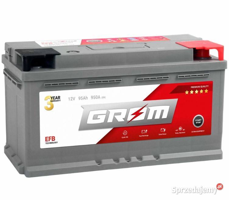 Akumulator GROM EFB STARTSTOP 95Ah 950A Prawy dolnośląskie Wałbrzych