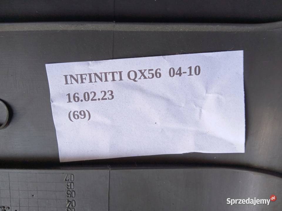 OSŁONA POD DESKĘ KONSOLE LEWA INFINITI QX56 osobowe Nowy Tomyśl