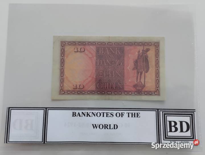 WOLNE MIASTO GDAŃSK 10 gulden 1924 seria AA BANK