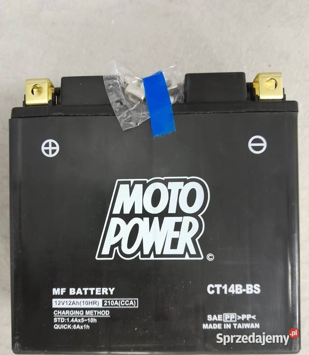 Akumulator motocyklowy MotoPower CT14BBS YT14BBS Łódź
