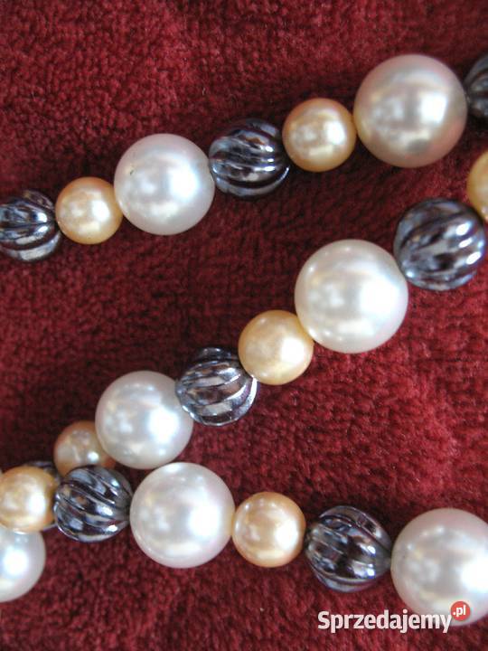 Perły naszyjnik z pięknych pereł długość 90 Dla kobiet Siedlce sprzedam