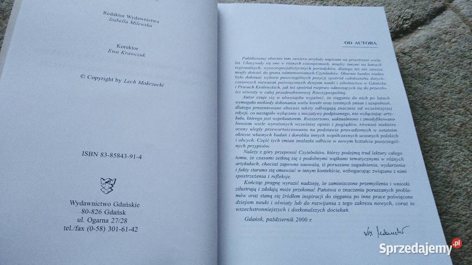 Wokół staropolskiej nauki i oświaty Lech Gdańsk