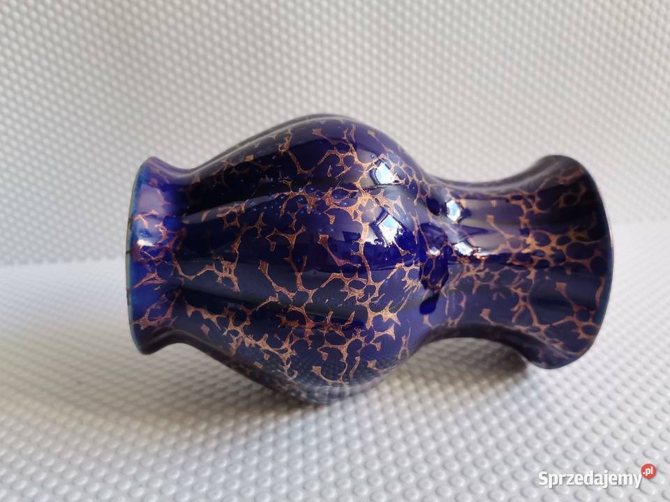 Stary kobaltowy wazon porcelana porcelit Katowice