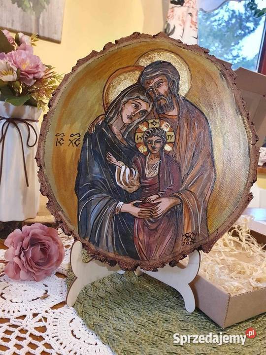 Obraz ręcznie malowany ŚwRodzina Strzyżów