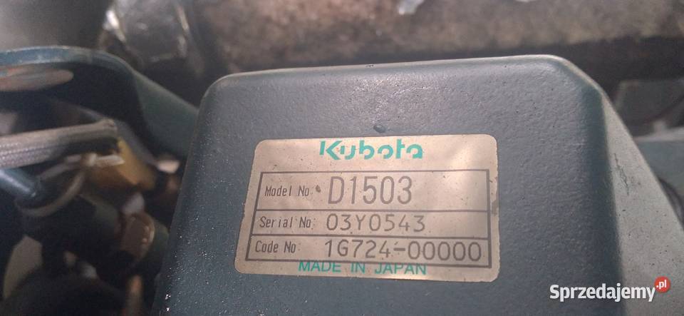 Silnik kubota d1503 Koparki Maszyny budowlane Mszana Dolna