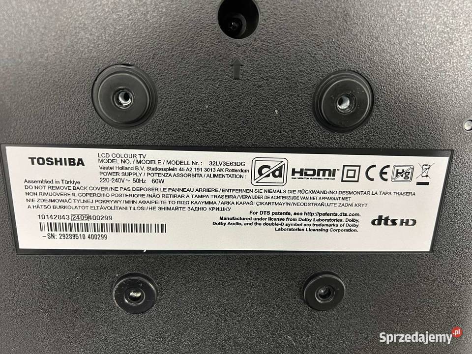 Toshiba 32LV3E63DG Podświetlenie backlight Gliwice