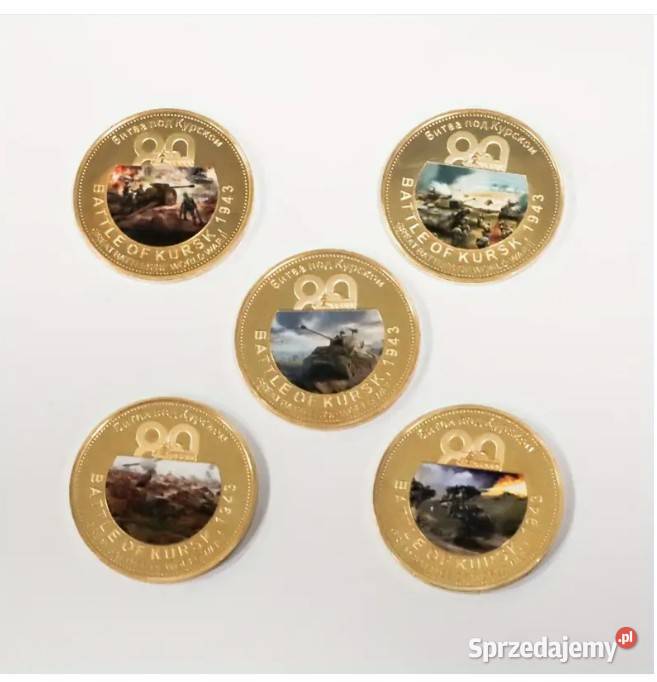 Kolekcjonerski zestaw monet medali mazowieckie