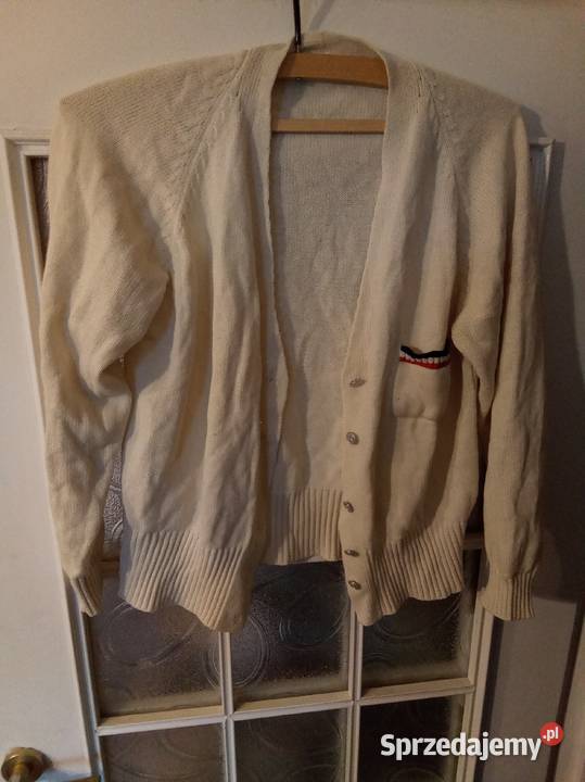 Sweter rozmiar M z ozdobnymi guzikami ze długi mazowieckie