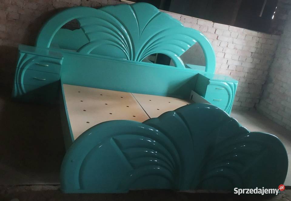 Łóżko barokowe drewniane do sypialni łóże Szczecinek