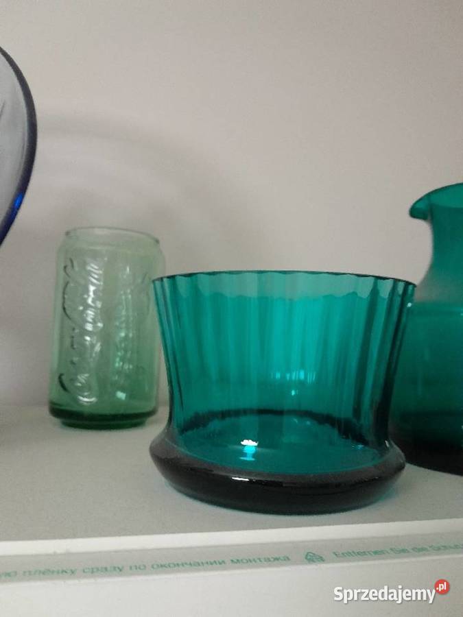 Butelki szklane kolorowe karafki Solca Wielka sprzedam