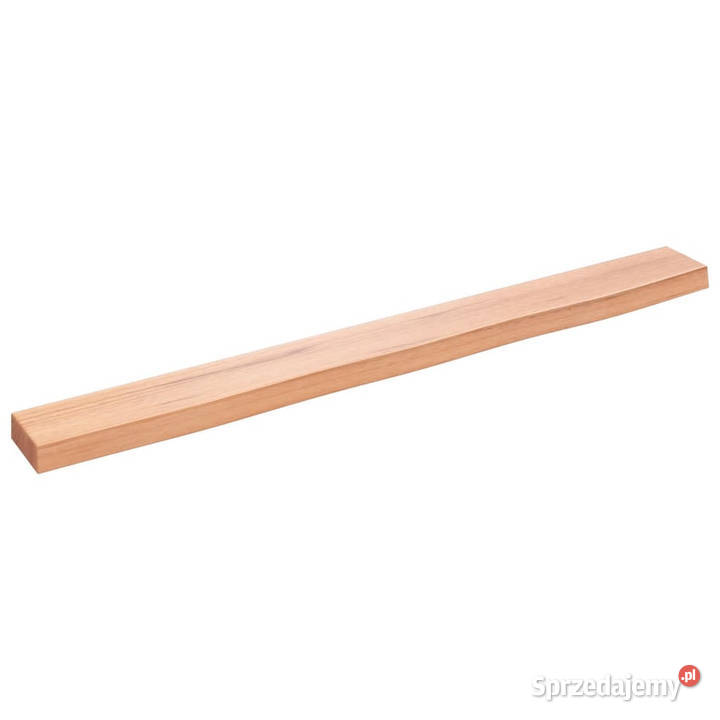 Półka jasnobrązowa 100x10x4 lakierowane lite Półki Półki