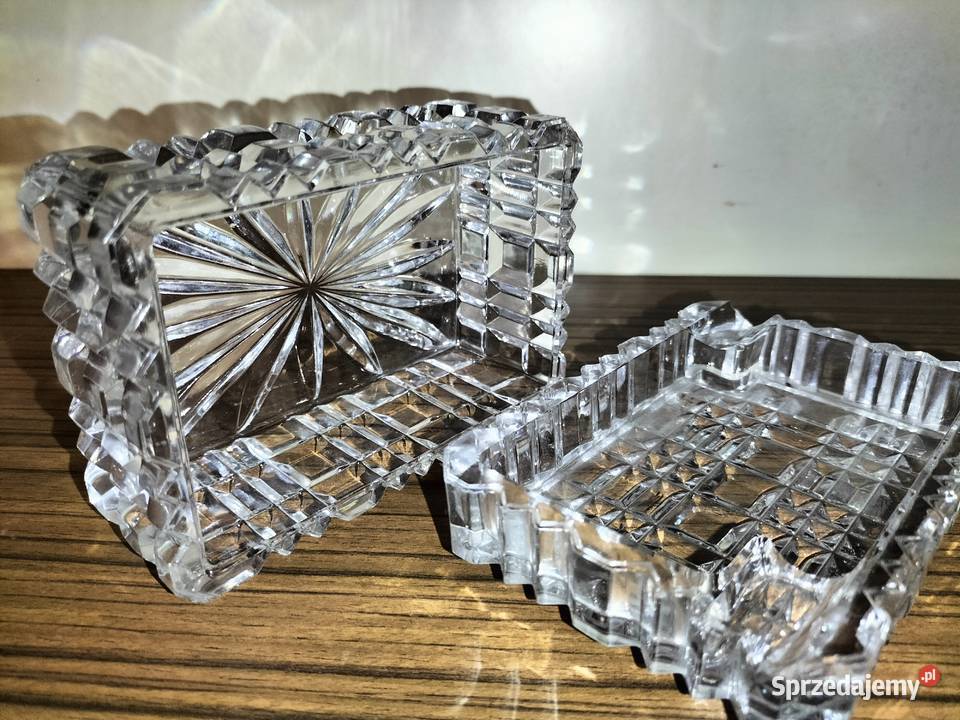 PIĘKNA KRYSZTAŁOWA popielnica papierośnica z Wrocław sprzedam