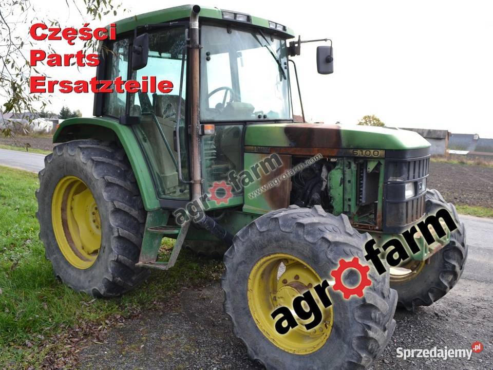 John Deere 6100 części silnik skrzynia biegów Byków