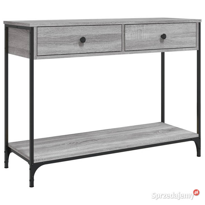 Stolik konsolowy szary dąb sonoma 100x345x75 mazowieckie Warszawa