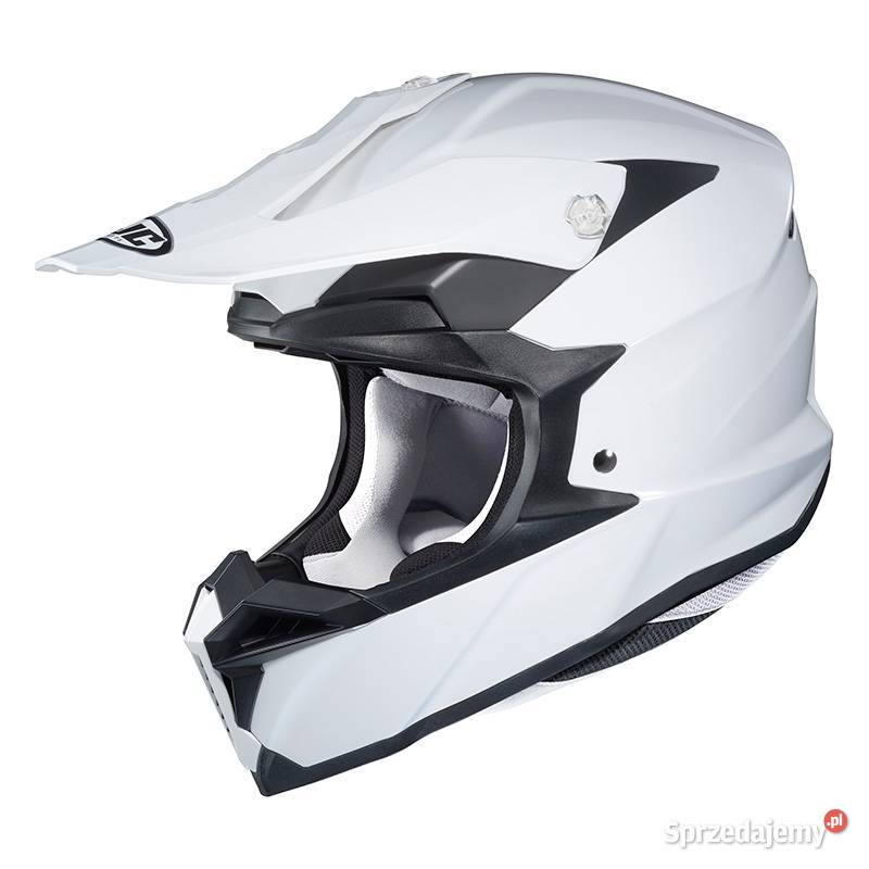 Offroadowy kask cross atv enduro HJC i50 Biały Trzciel