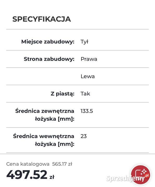 Łożysko z piastą Smart osobowe Zawieszenie i amortyzacja śląskie Wodzisław Śląski