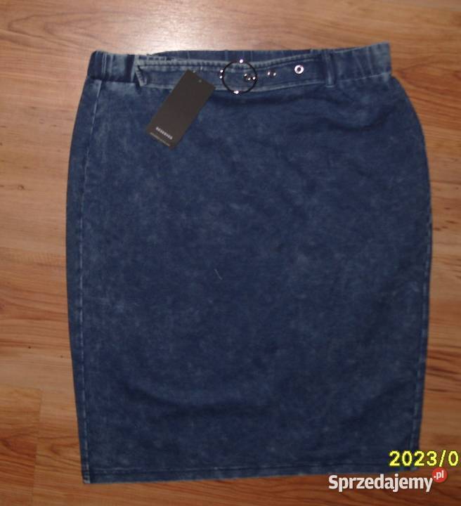Sspódniczka ala jeans z paseczkiem Reservedr LXL Rawicz