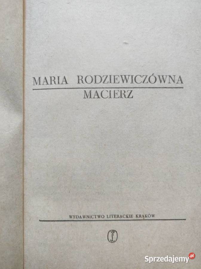 1957 Macierz Maria Rodziewiczówna świętokrzyskie Kielce