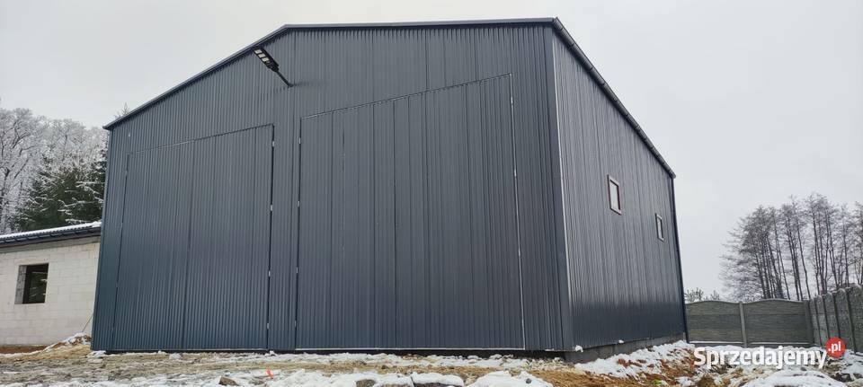 139 Garaż Blaszany GRAFITOWY Wysokie ściany Skierniewice