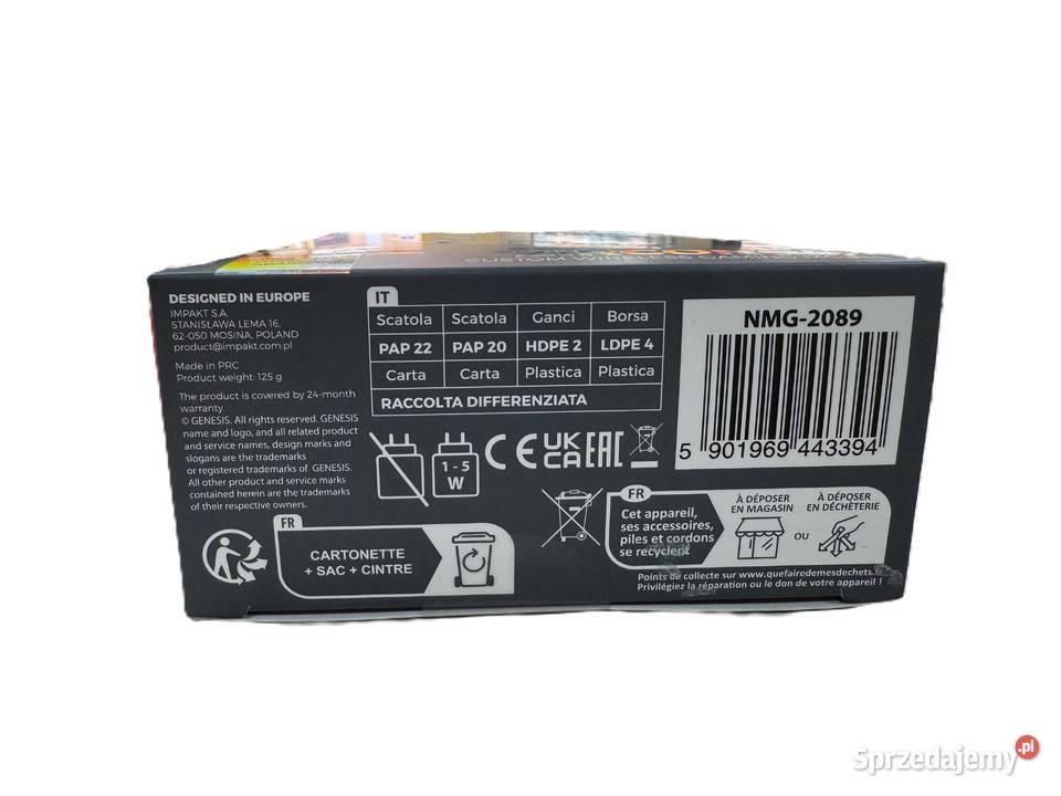 Mysz gamingowa Genesis Zircon XIII Czarna USB 24 Elbląg