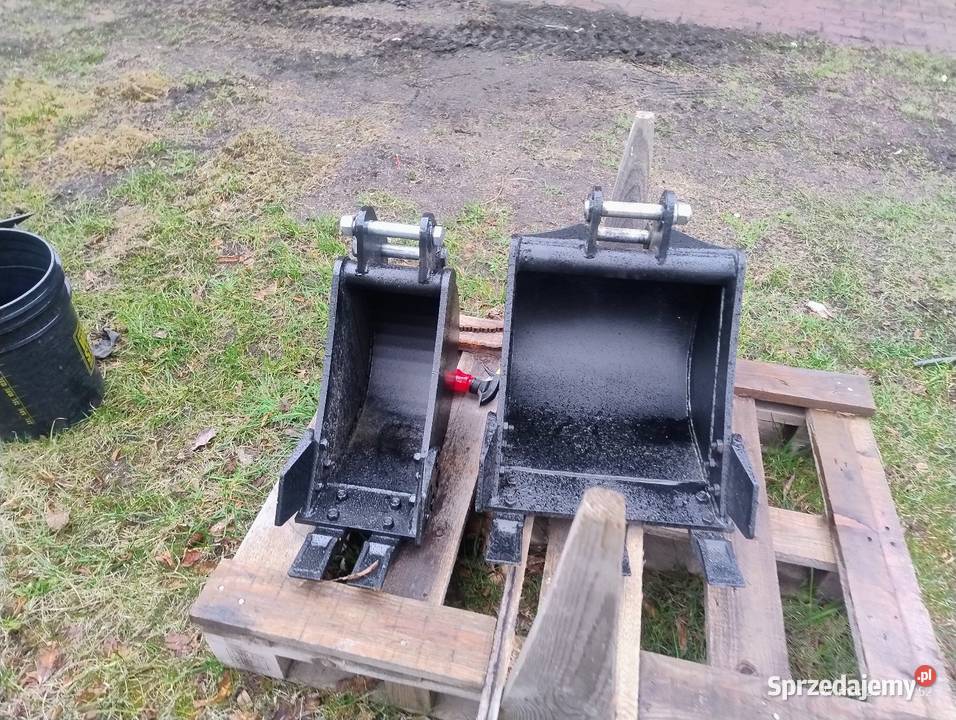 Wynajem minikoparki łyżka skarpowa hydrauliczna Mikołów