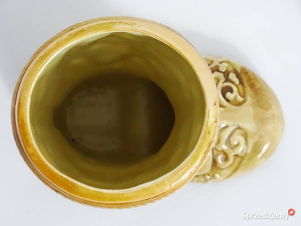 Figurka ceramiczna scena ludowa w formie buta 13 Biłgoraj