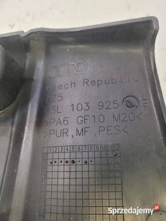 OSŁONA POKRYWA SILNIKA AUDI A4 A5 A6 03L103925F Przystajń