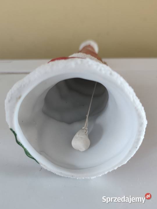Mikołaj porcelanowy świąteczny dzwonek dekoracja Wrocław