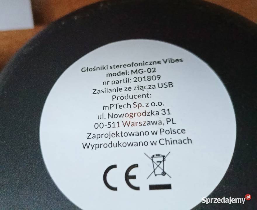 Głośniki stereofoniczne Vibes MG02 Tarnobrzeg